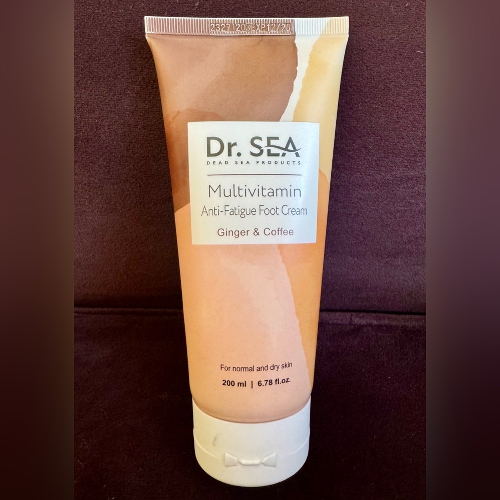 Dead Sea Dr. Sea Multivitamin Foot Cream - Ginger & Coffee, 200ml